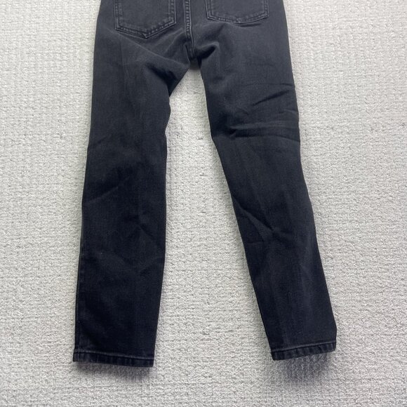 Y2K Refuge Denim Jeans Womens 01 Black Beverly Hills Distressed Skater Punk - Picture 10 of 10